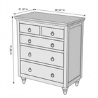 Orion Wooden Chest of Drawers