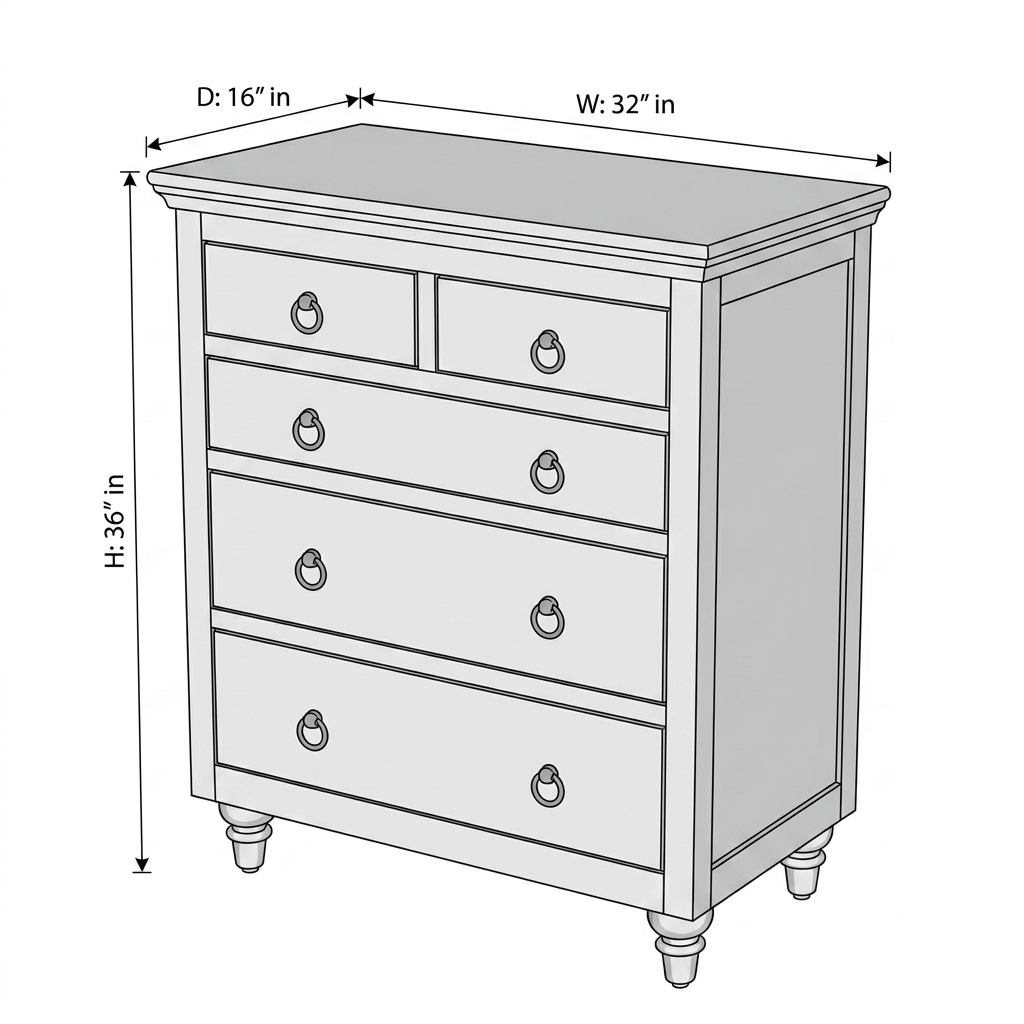 Orion Wooden Chest of Drawers