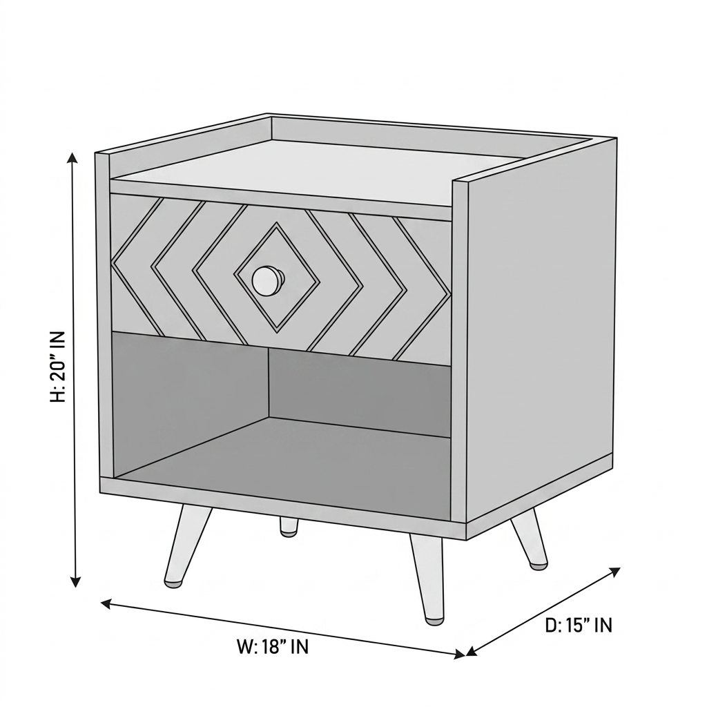Averon Designer Bedside Table