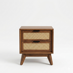 Avera Cane Bedside Table