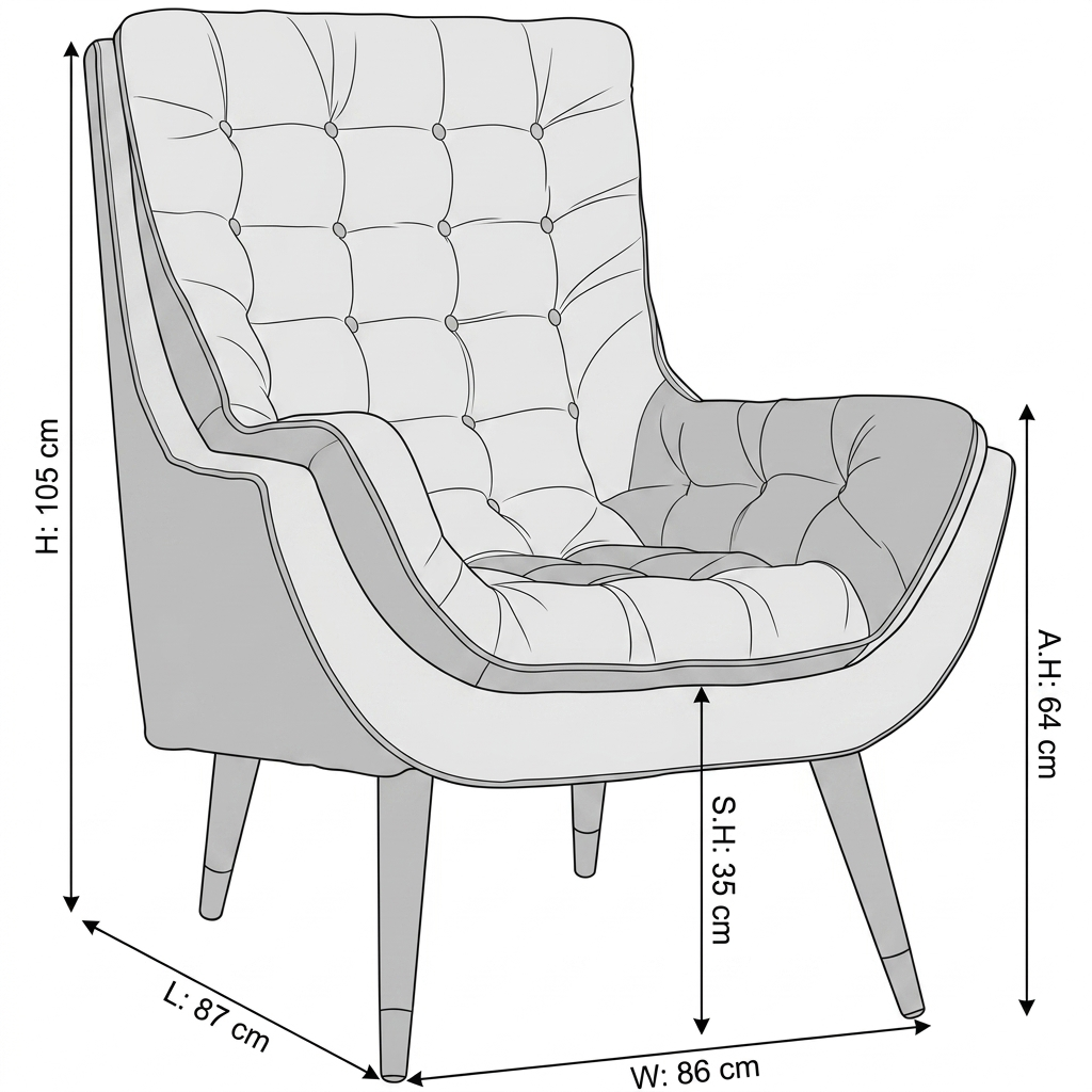 Velvet Barrel Accent Chair
