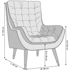 Velvet Barrel Accent Chair