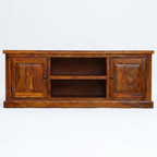 Solid Sheesham Wood TV Unit | Classic Wooden Entertainment Console