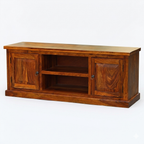 Solid Sheesham Wood TV Unit | Classic Wooden Entertainment Console