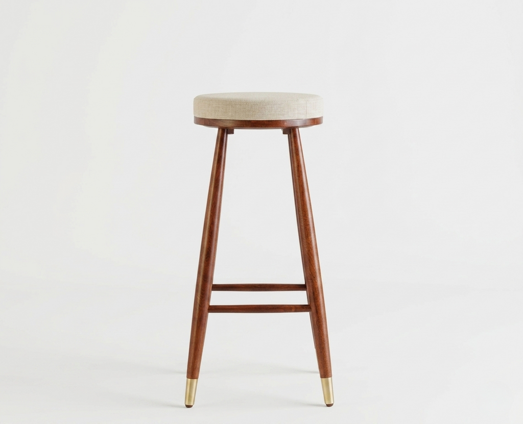 Alden Upholstered Bar Stool | Mid-Century Modern Counter Stool