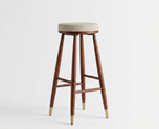 Alden Upholstered Bar Stool | Mid-Century Modern Counter Stool