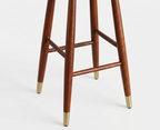 Alden Upholstered Bar Stool | Mid-Century Modern Counter Stool
