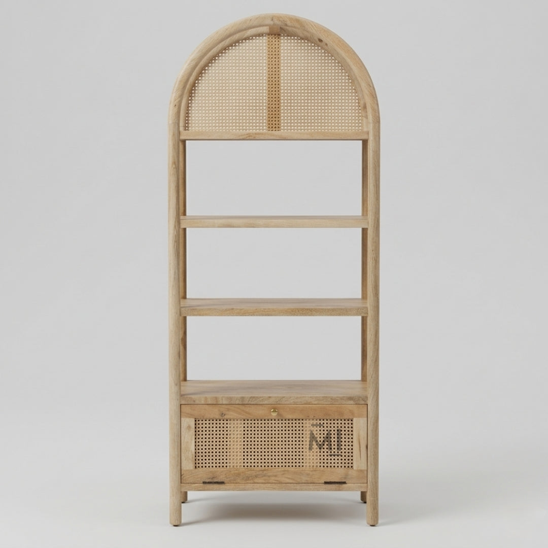 ArcCane Display Shelf | Premium Wooden Storage Unit
