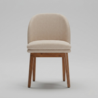 Aurelle Solid Wood Dining Set | Modern Upholstered Dining Chair & Table Set