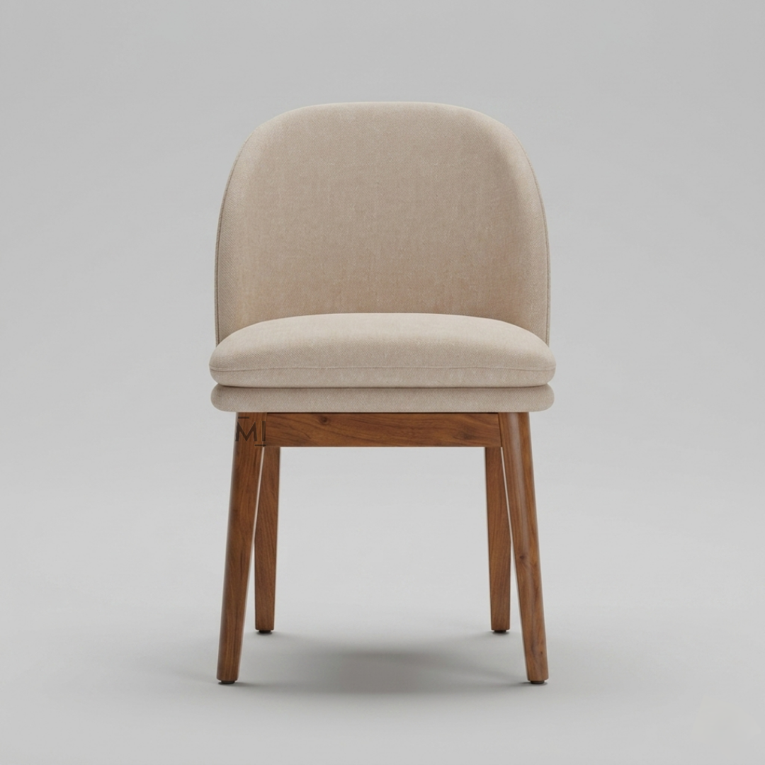 Aurelle Solid Wood Dining Set | Modern Upholstered Dining Chair & Table Set