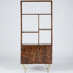 modern designer cabinet with storage shelves