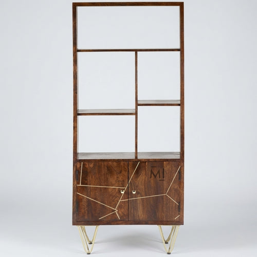 modern designer cabinet with storage shelves