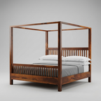 Modern canopy wooden bed luxury bedroom furniture Jodhpur
