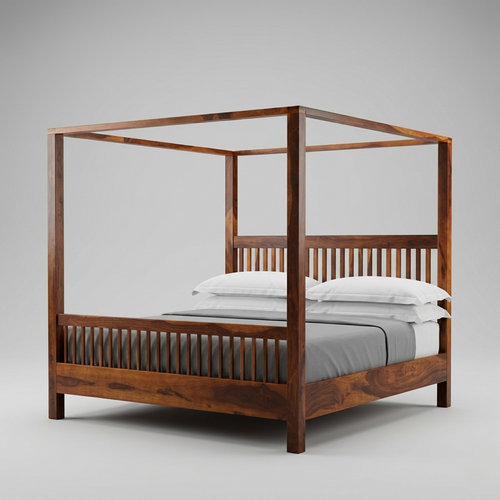 Modern canopy wooden bed luxury bedroom furniture Jodhpur