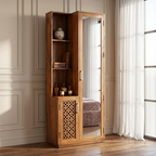 Averon wooden wardrobe multi utility storage furniture India