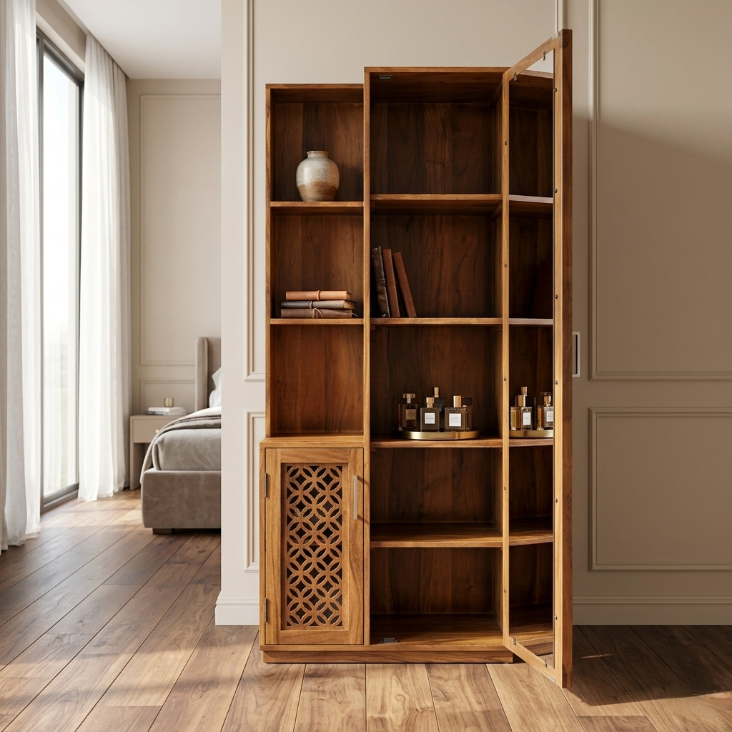 Spacious wooden wardrobe for bedroom storage Jodhpur