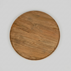 luxury solid wood coffee table with ribbed cylindrical base