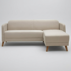 L shape fabric sofa with chaise lounge modern seating furniture in Jodhpur India