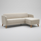 L shape fabric sofa with chaise lounge modern seating furniture