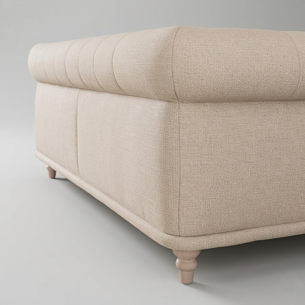 Averra Norvyn Fabric Sofa | Premium Upholstered 3-Seater with Curved Arm Design