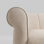 Averra Norvyn Fabric Sofa | Premium Upholstered 3-Seater with Curved Arm Design