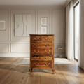Averra tall wooden chest of drawers storage cabinet for bedroom furniture in India