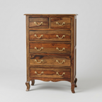Averra tall wooden chest of drawers storage cabinet for bedroom furniture in India