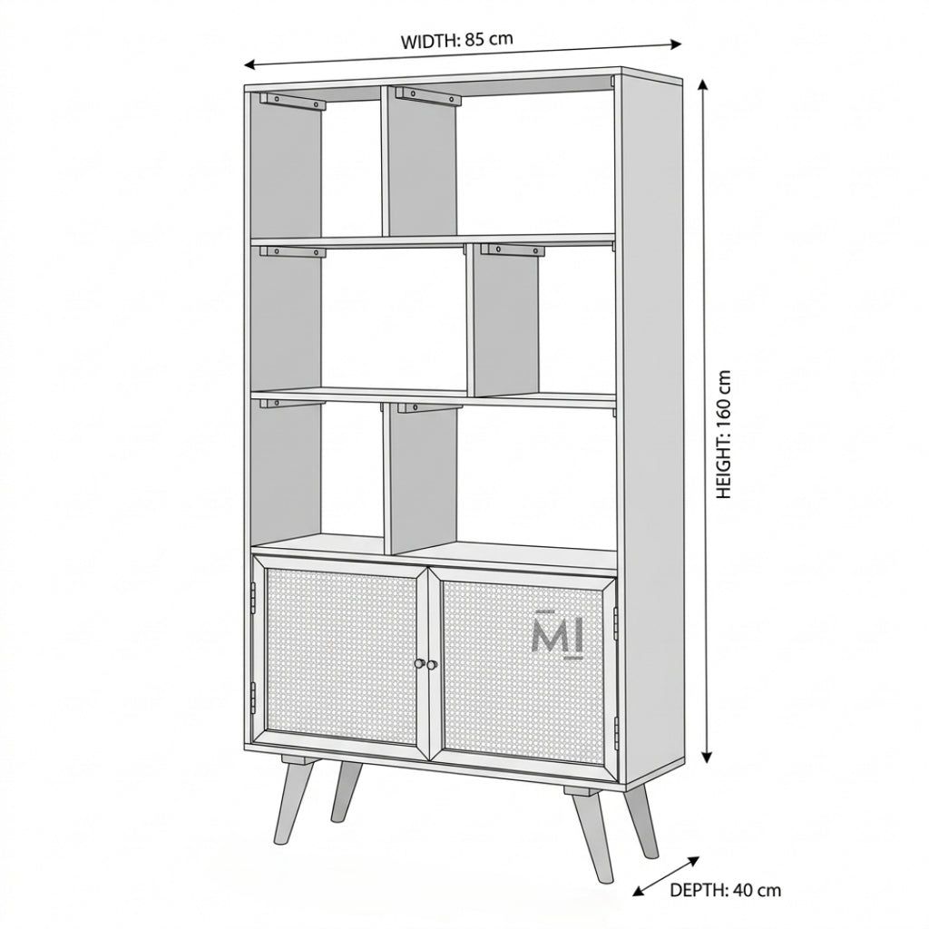 rattan door storage cabinet modern wooden size