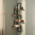 Corner Wall Shelf | Modern Wooden Corner Storage Rack