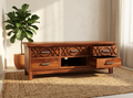 Designer Solid Wood TV Unit | Modern Entertainment Console