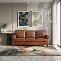 Hudson Vintage Leather Sofa | Modern Classic 3 Seater