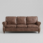 Hudson Vintage Leather Sofa | Modern Classic 3 Seater