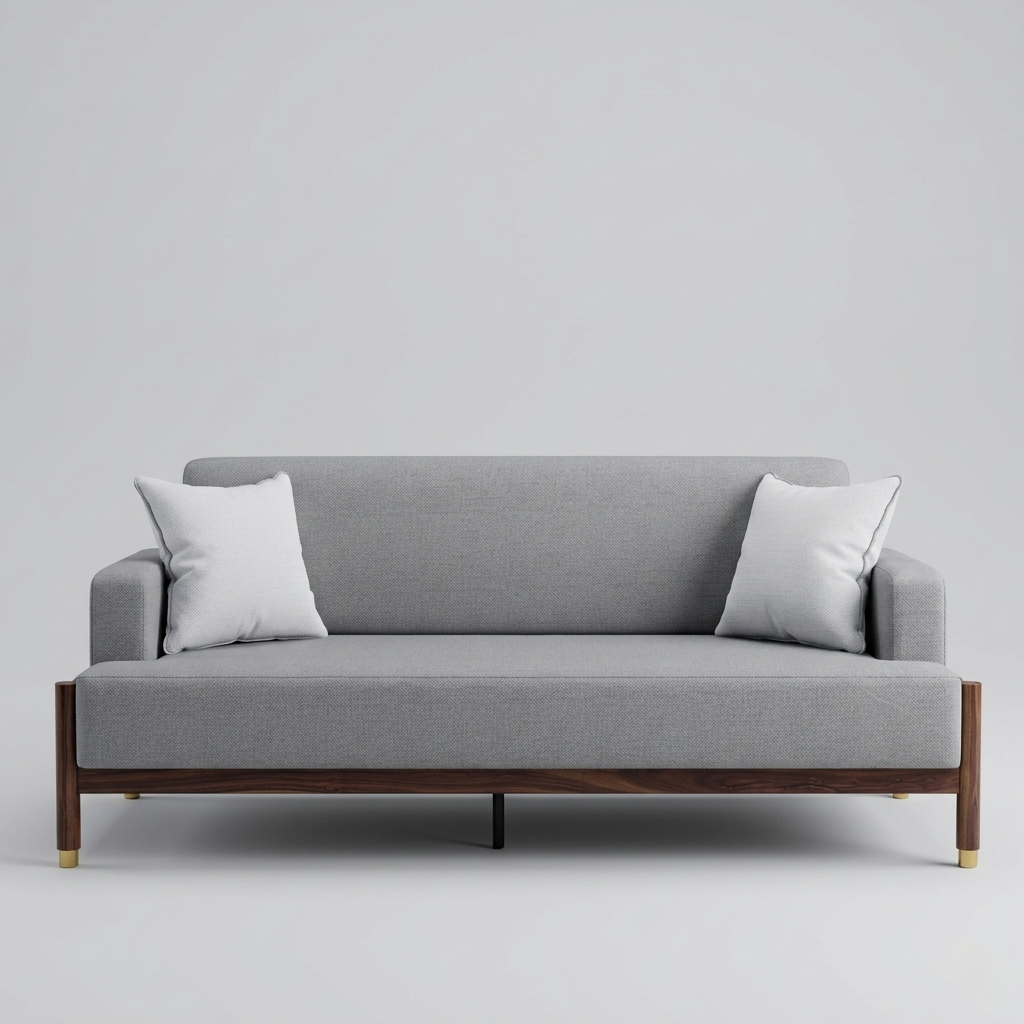Modern Wooden Sofa Set | Contemporary Living Room Furniture Collection