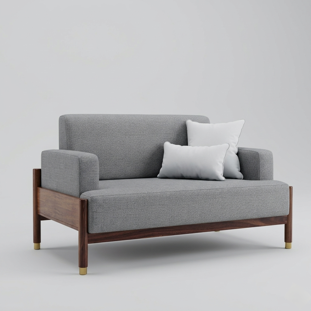 Modern Wooden Sofa Set | Contemporary Living Room Furniture Collection