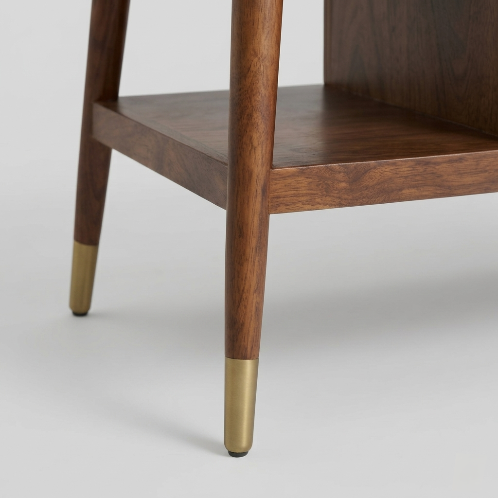Averra Cane Coffee Table with Drawer & Shelf | Modern Wooden Living Room Center Table