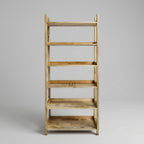 Linea Ladder Wooden Bookshelf | Minimal Open Shelf Storage Unit
