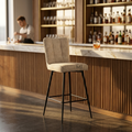 Luna Upholstered Bar Chair | Modern Fabric Counter Stool