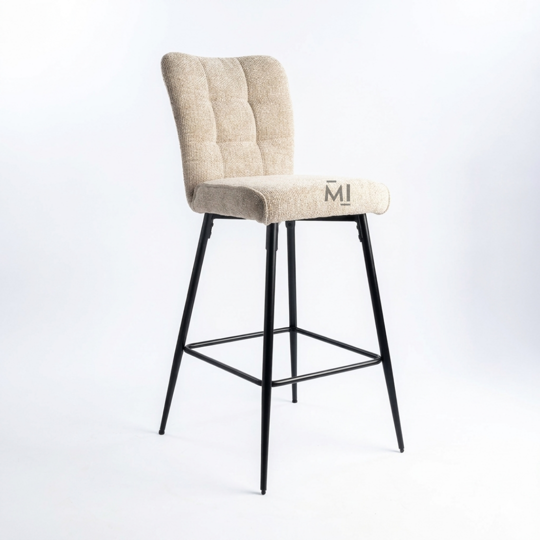 Luna Upholstered Bar Chair | Modern Fabric Counter Stool