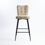 Luna Upholstered Bar Chair | Modern Fabric Counter Stool