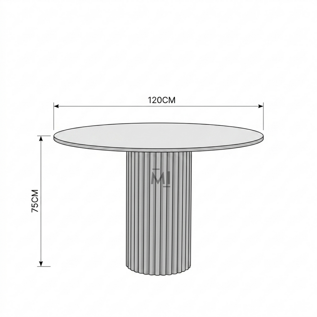 Lunaro Marble Bistro Dining Set