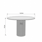 Lunaro Marble Bistro Dining Set