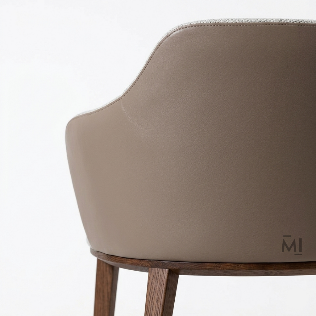 Lunora Upholstered Dining Chair | Modern Curved Accent Dining Seat