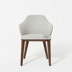 Lunora Upholstered Dining Chair | Modern Curved Accent Dining Seat