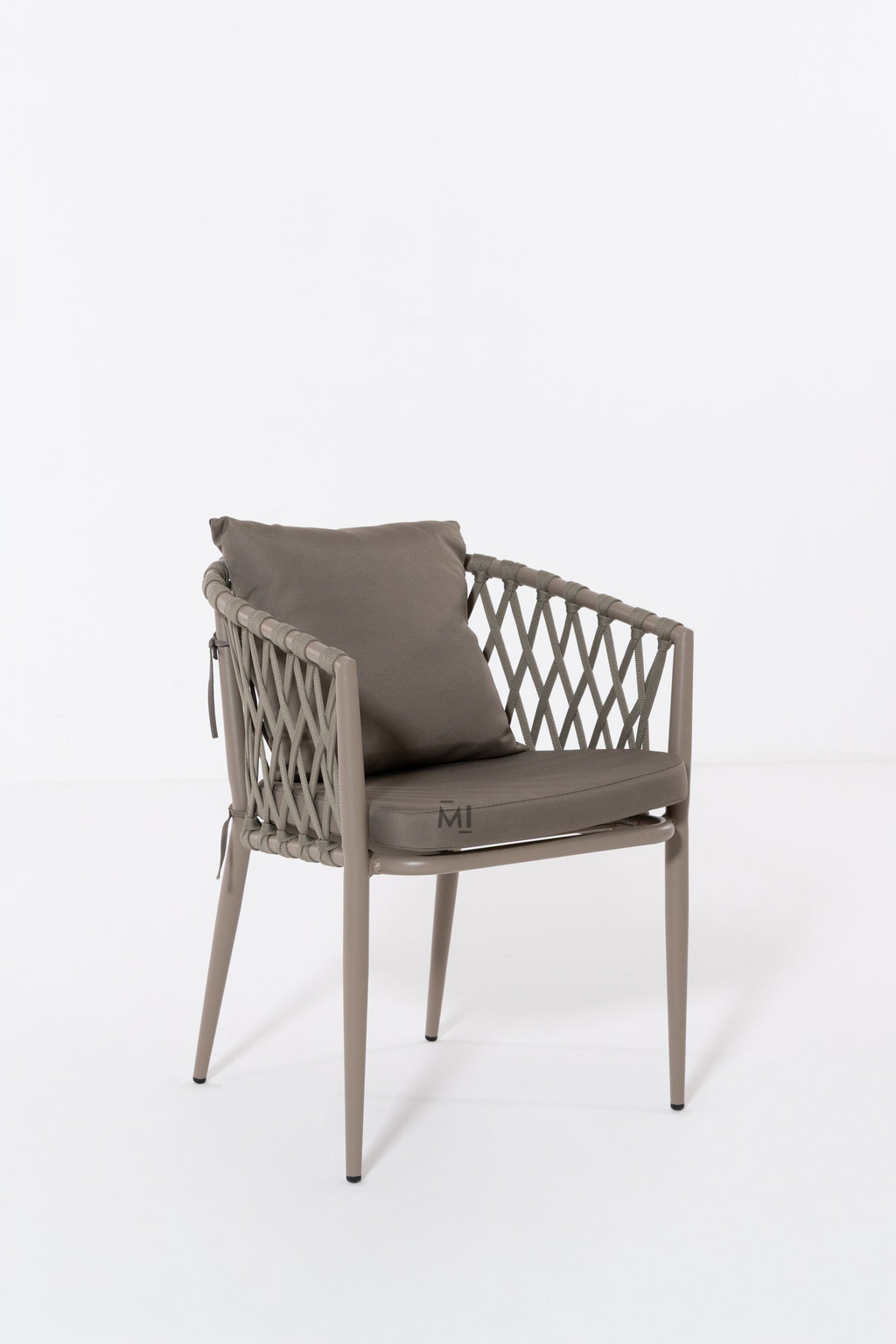 LuxeWeave Outdoor Dining Chair | Modern Rope Patio Armchair