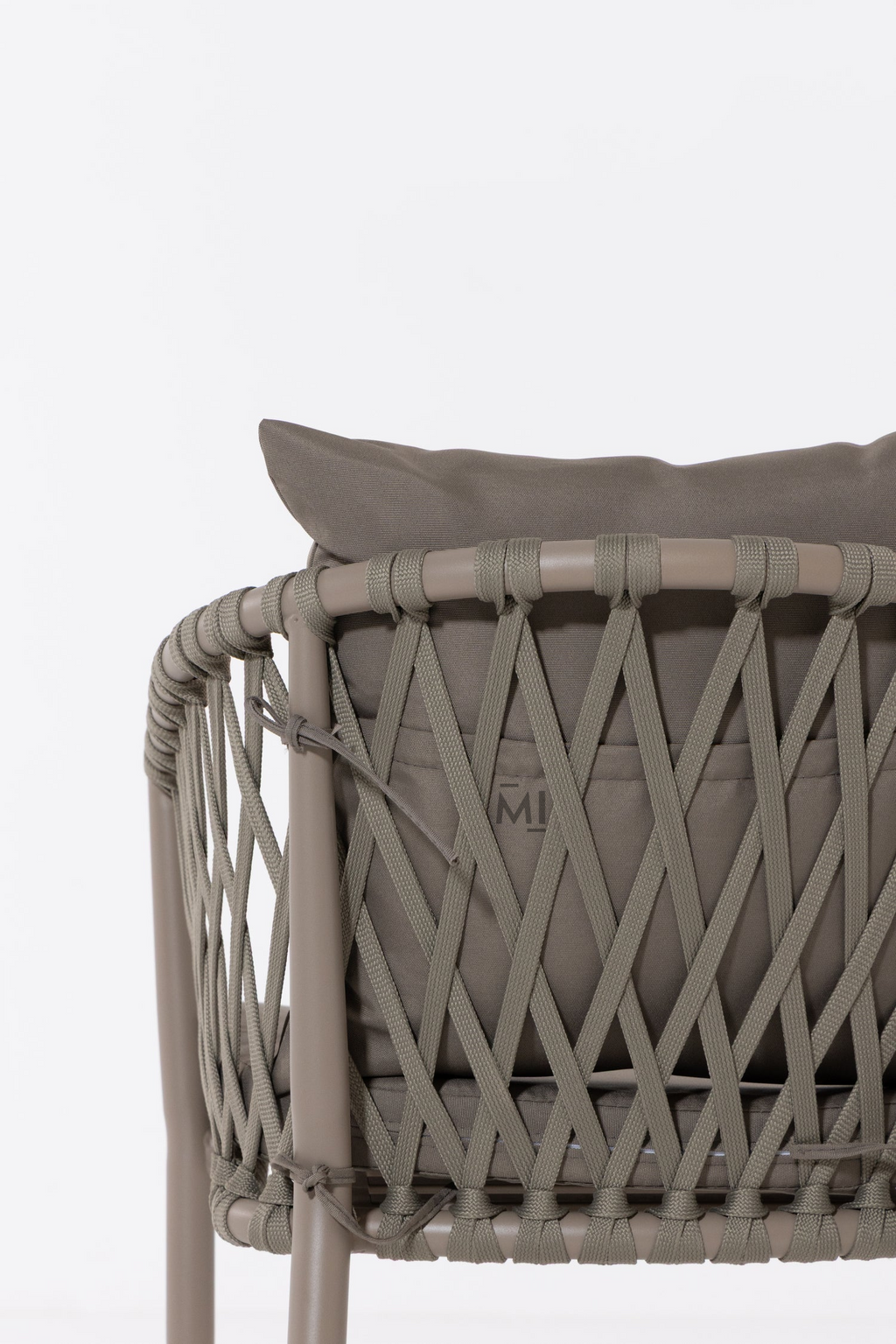 LuxeWeave Outdoor Dining Chair | Modern Rope Patio Armchair