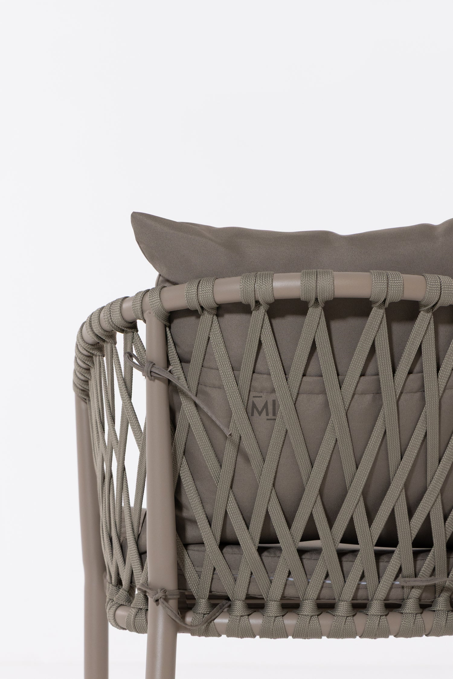 LuxeWeave Outdoor Dining Chair | Modern Rope Patio Armchair