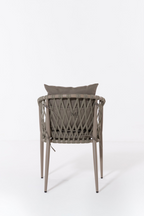 LuxeWeave Outdoor Dining Chair | Modern Rope Patio Armchair
