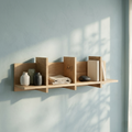 Modern Wooden Floating Wall Shelf | Minimalist Display & Storage Shelf