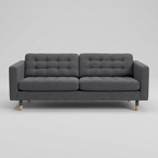 Modern fabric sofa with tufted button design comfortable 3 seater