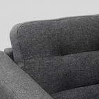 Movio Tufted Fabric Sofa | Modern 3-Seater with Button Detailing